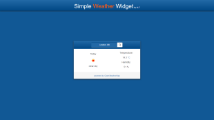 Simple Weather Widget